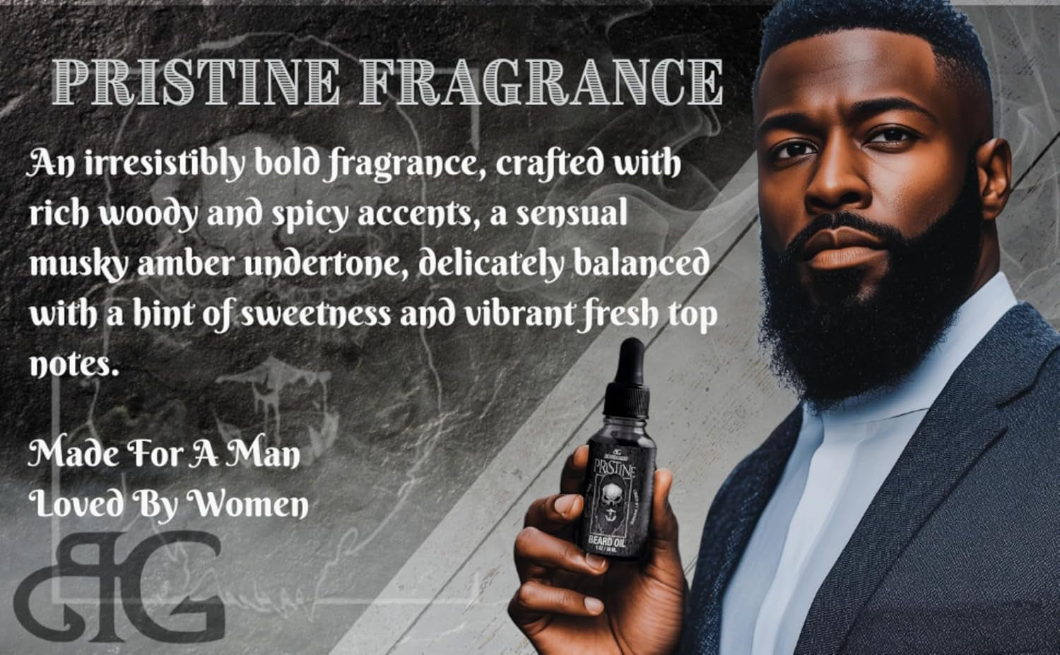Beard Oil for Men - Organic Beard Growth Oil, Moisturizer & Conditioner, Softens & Strengthens Facial Hair, Reduces Itch, Promotes Healthy Beard (1Oz, Pristine)