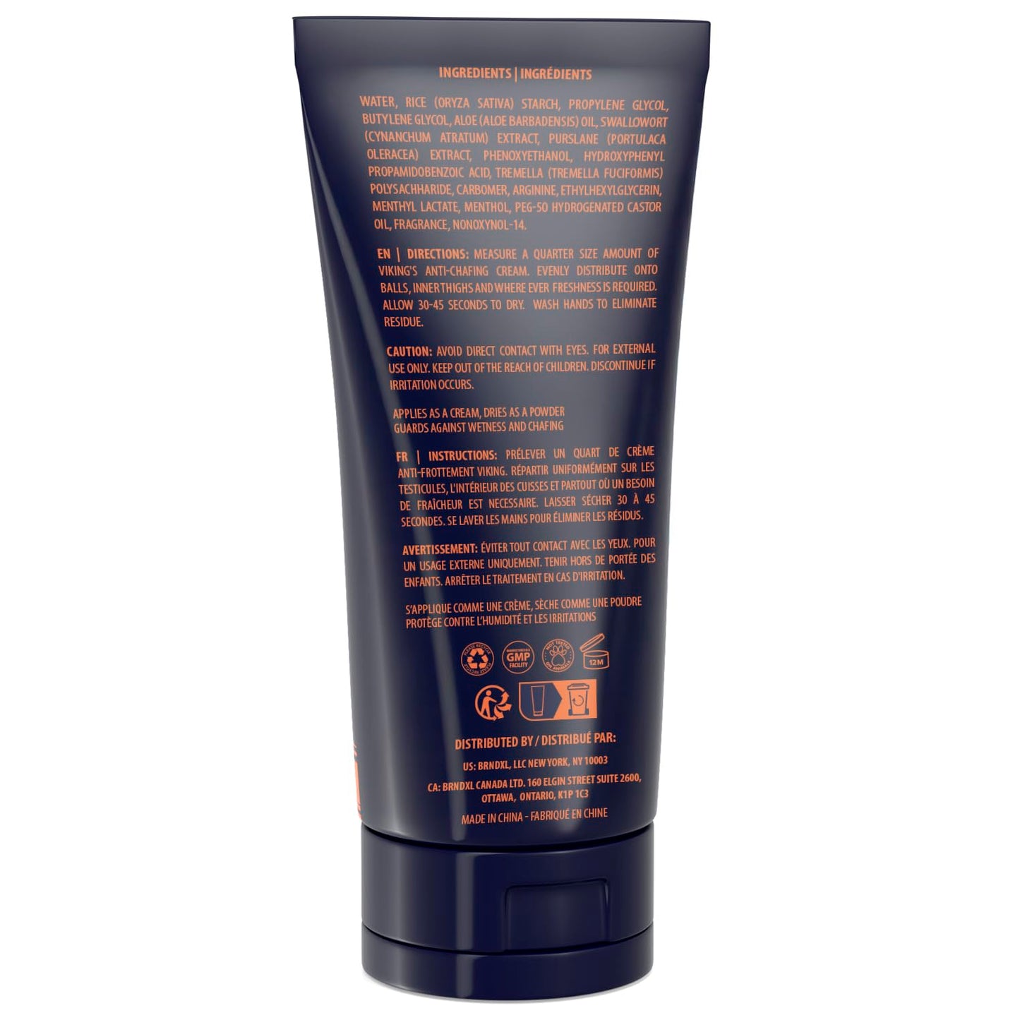 Balls Deodorant with Aloe Vera and Purslane - Groin and Crotch Anti-Chafing Cream for Men - Quick Drying, Talc-Free Ball Cream 3.4Oz