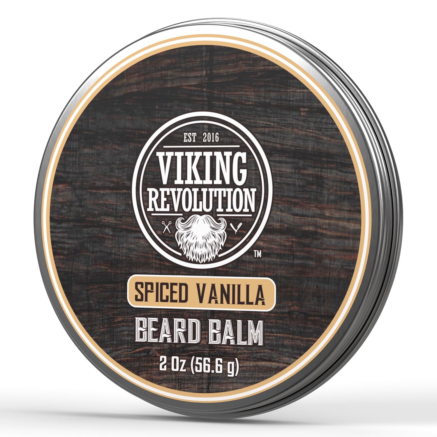 Spiced Vanilla Beard Balm - Beard Butter with Argan Oil, Beard Softener for Men with Jojoba Oil - Beard Moisturizer for Men with Beeswax - Beard Wax for Men (2Oz, 1 Pack)