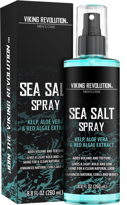 Sea Salt Spray for Hair Men - Hair Texturizing Spray with Kelp, Aloe Vera & Red