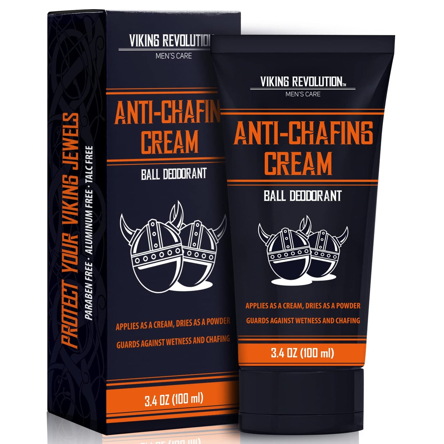 Balls Deodorant with Aloe Vera and Purslane - Groin and Crotch Anti-Chafing Cream for Men - Quick Drying, Talc-Free Ball Cream 3.4Oz