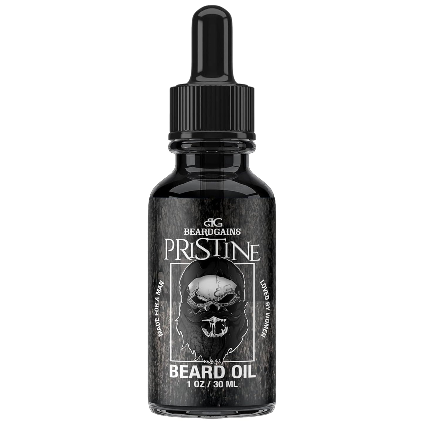 Beard Oil for Men - Organic Beard Growth Oil, Moisturizer & Conditioner, Softens & Strengthens Facial Hair, Reduces Itch, Promotes Healthy Beard (1Oz, Pristine)