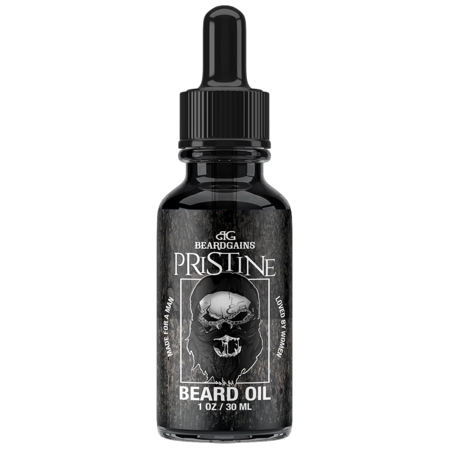 Beard Oil for Men - Organic Beard Growth Oil, Moisturizer & Conditioner, Softens & Strengthens Facial Hair, Reduces Itch, Promotes Healthy Beard (1Oz, Pristine)