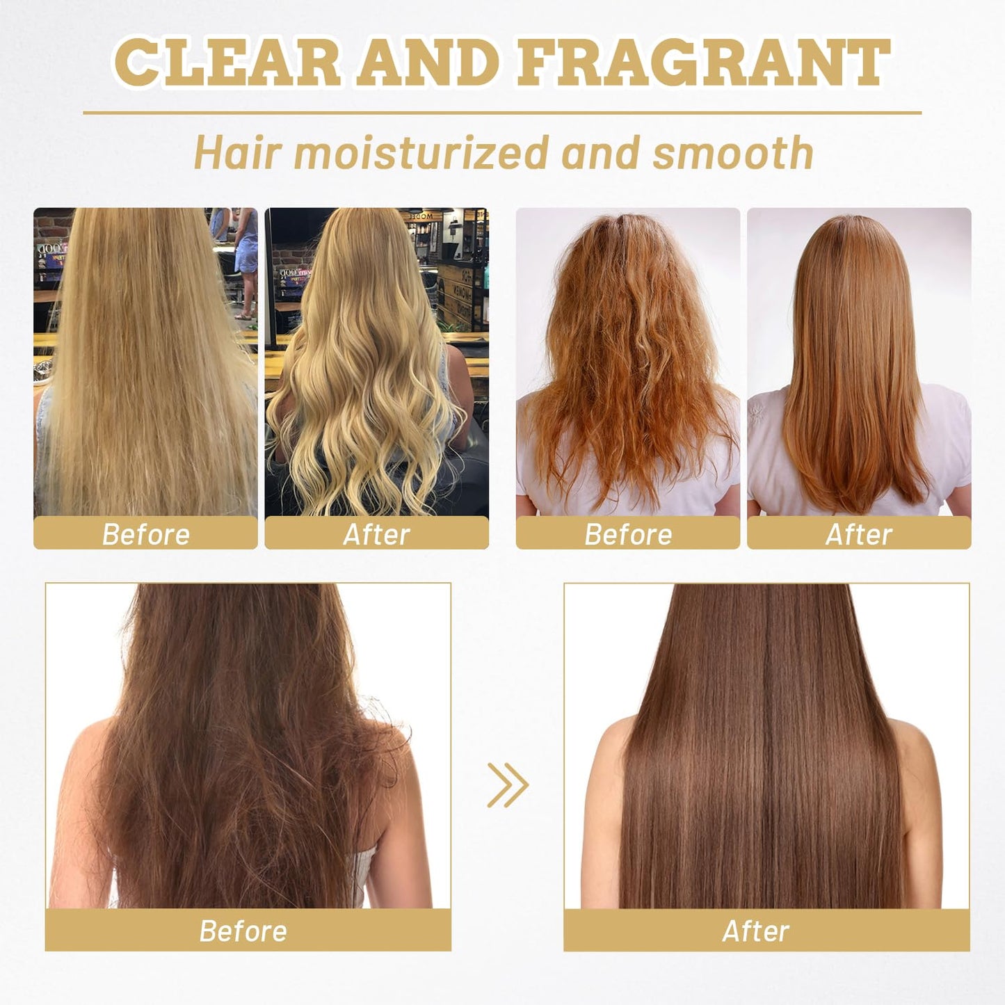 Collagen Hair Mask for Damaged Hair, Argan Oil, 100Ml, 2 Pcs, Deep Repair, Keratin Protein & Coconut Oil, for All Hair Types