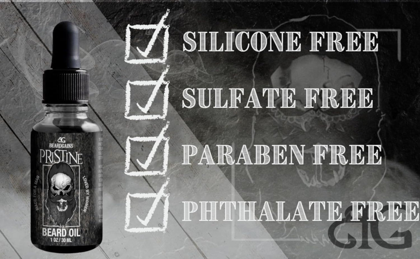 Beard Oil for Men - Organic Beard Growth Oil, Moisturizer & Conditioner, Softens & Strengthens Facial Hair, Reduces Itch, Promotes Healthy Beard (1Oz, Pristine)