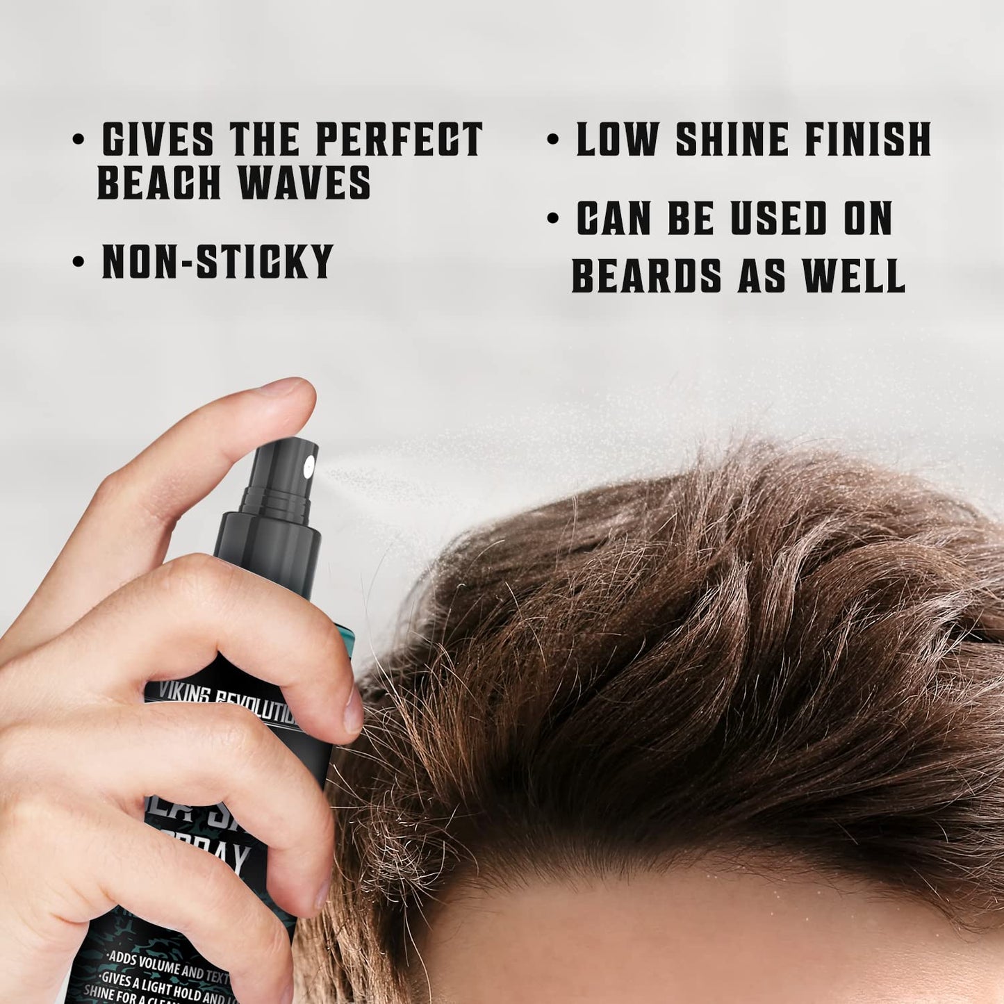 Sea Salt Spray for Hair Men - Hair Texturizing Spray with Kelp, Aloe Vera & Red